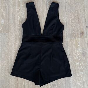 Forever 21 Black V-Neck Romper